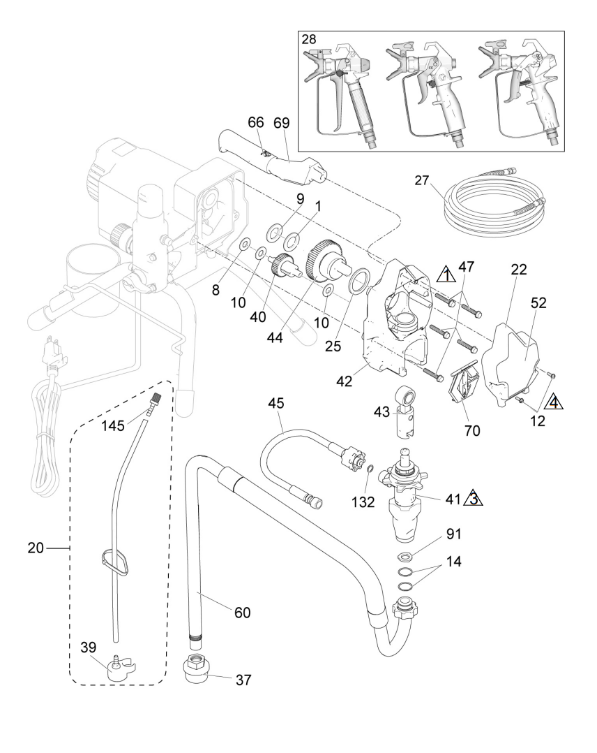 Graco 190PC Stand Sprayer Parts (2)