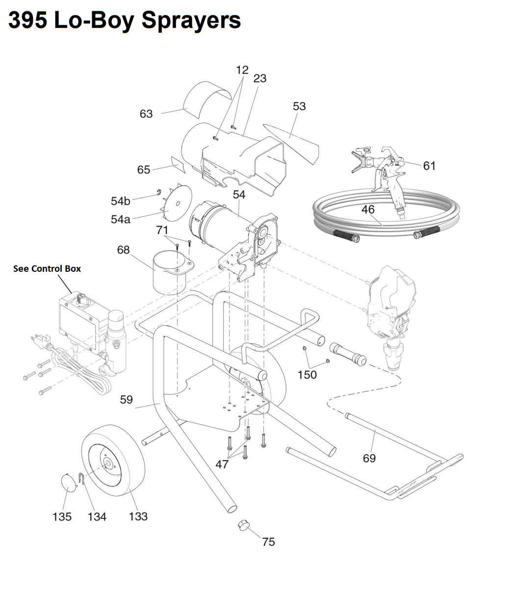 Graco 395 PC Lo-Boy Sprayer Parts (PART 1)