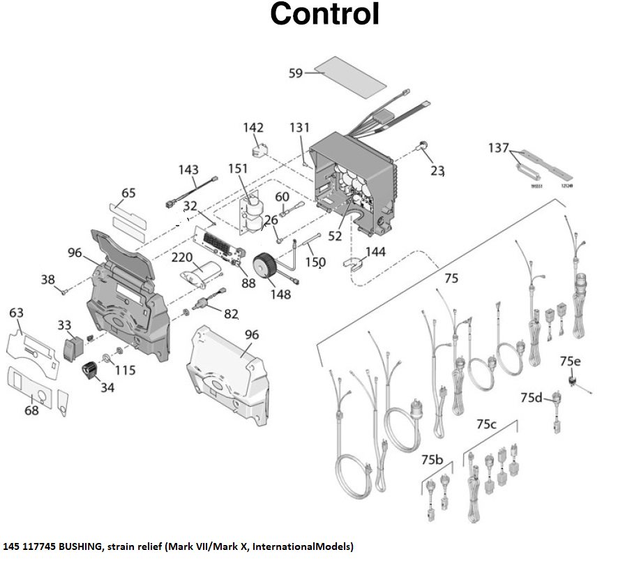 Graco 1095 PC Control Box Parts List