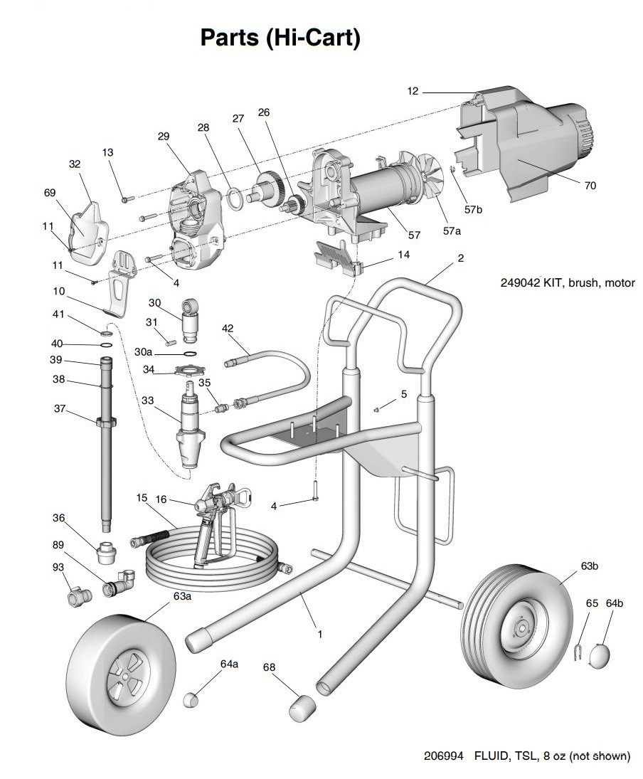 Graco 190LTS Hi-Cart Parts (Model 257075) Part 1