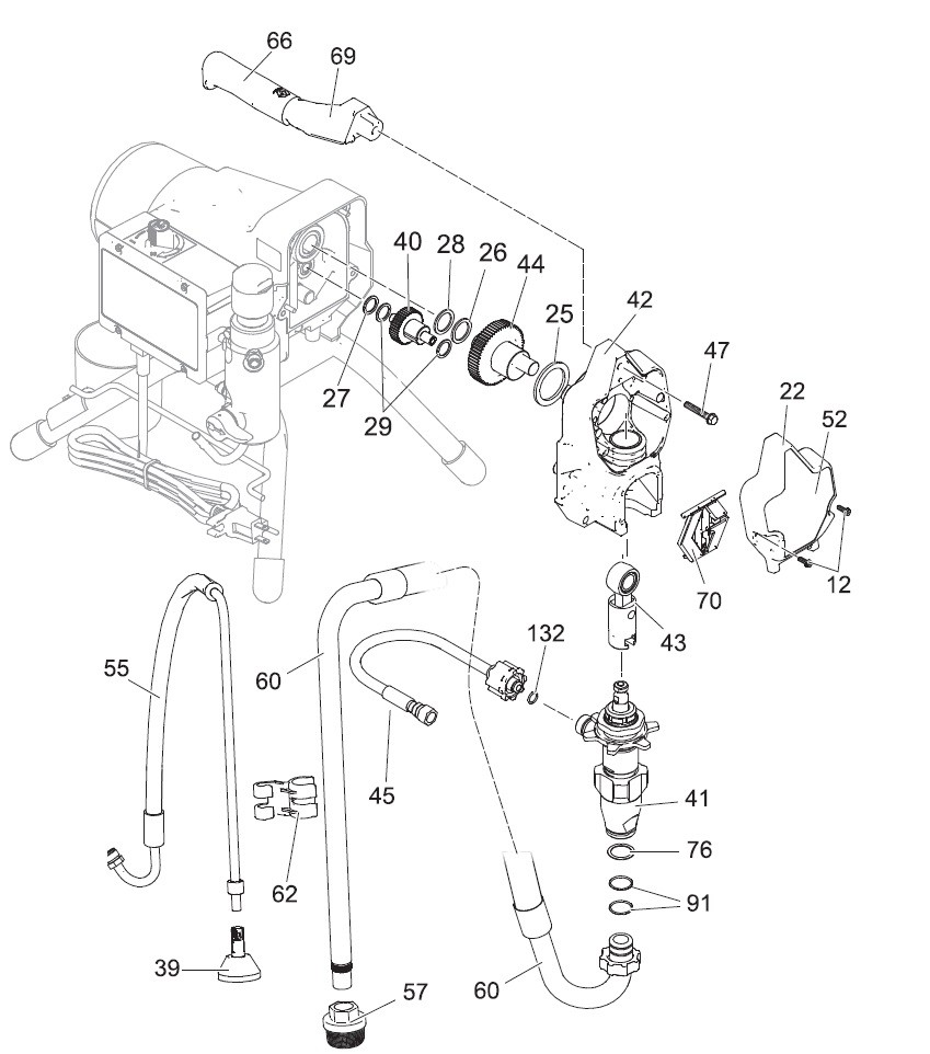Graco 395 PC Stand Sprayer Parts List (PART 2)