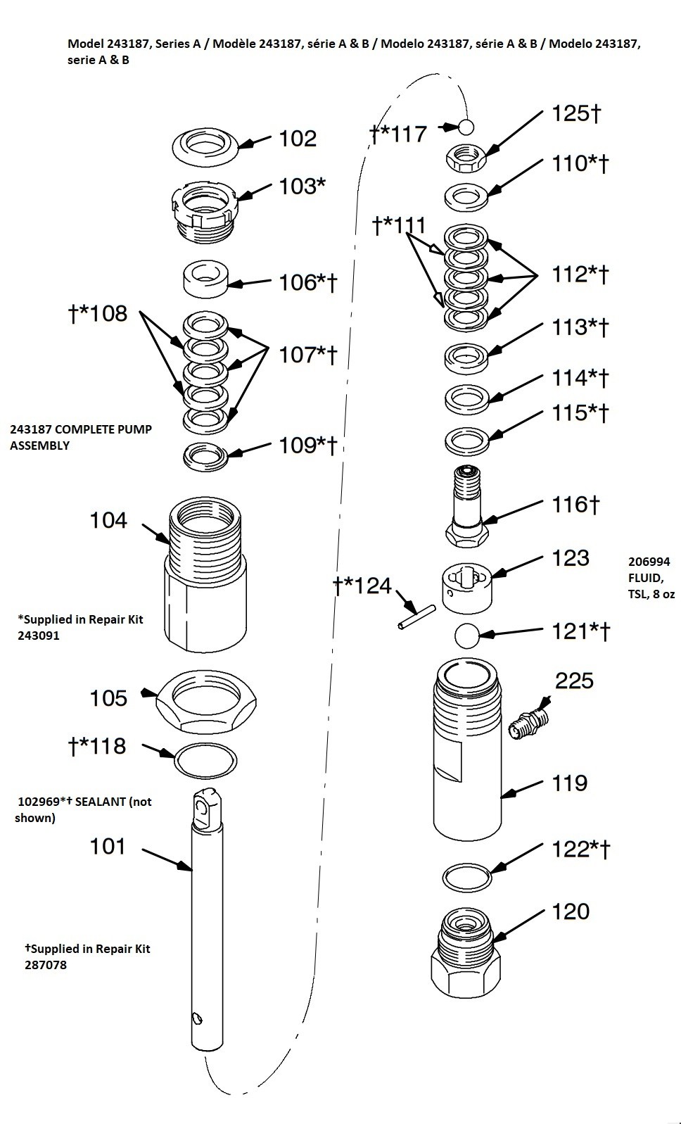 190ES Pump Parts (243187)
