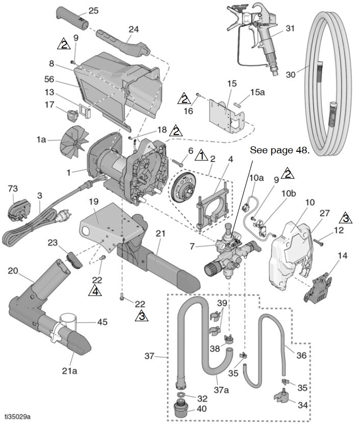 Graco ProXChange Pump Housing Rebuild Kit 17J874 – For ProX17 ProX19