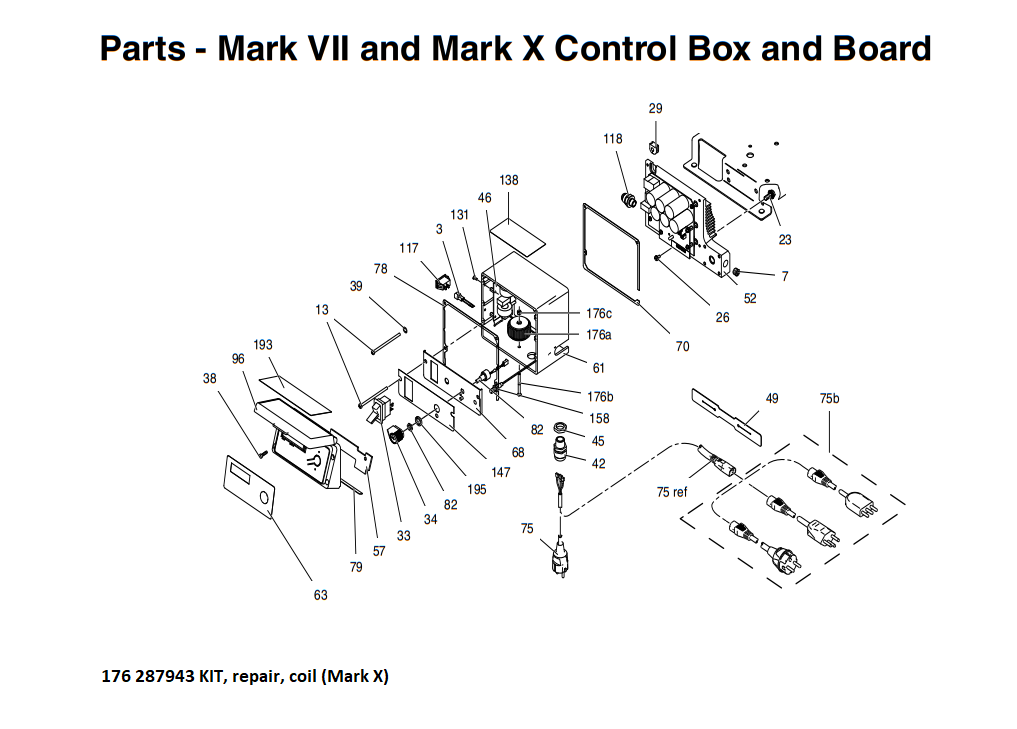 Graco Mark VII Max Control Box and Boar Parts Breakdown