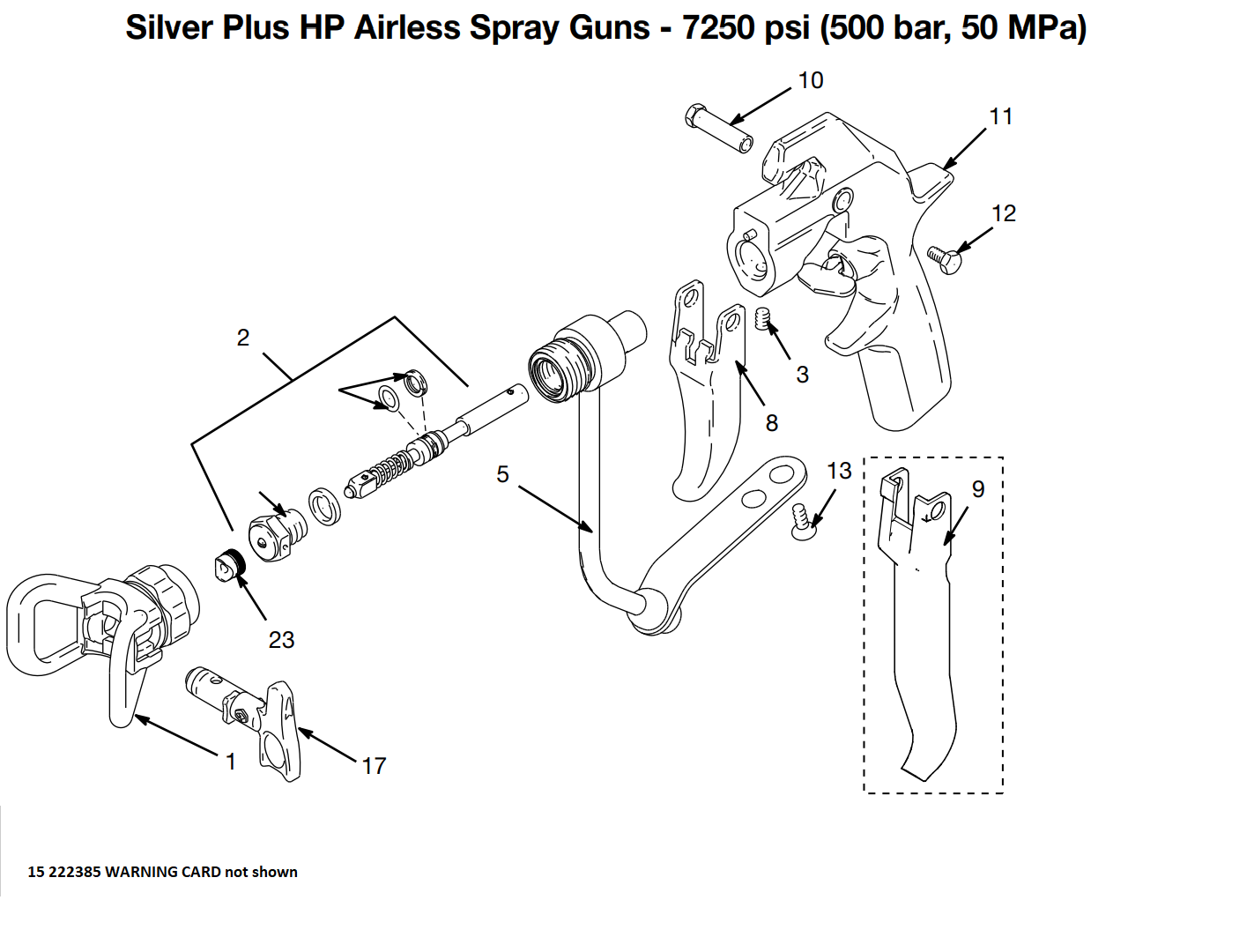 Graco ProContractor Silver Plus HP Airless Spray Gun