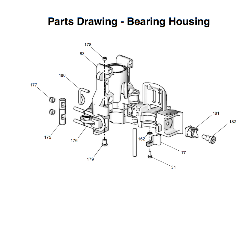 Graco UltraMax II Bearing Housing Sprayer Parts List