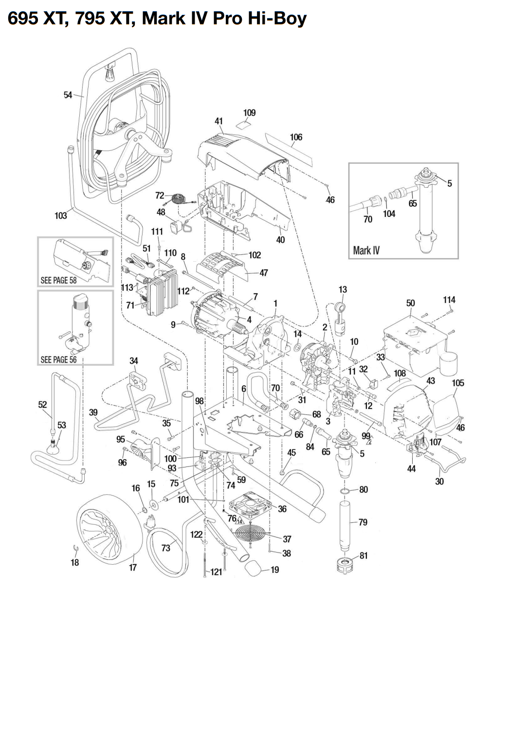 Graco 695 XT Standard Pro Hi-Boy Electric Airless Sprayers